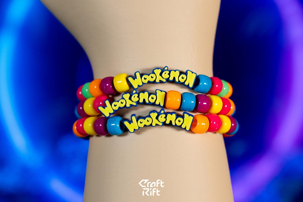 Wookemon Inspired Glow In the Dark Kandi Charms