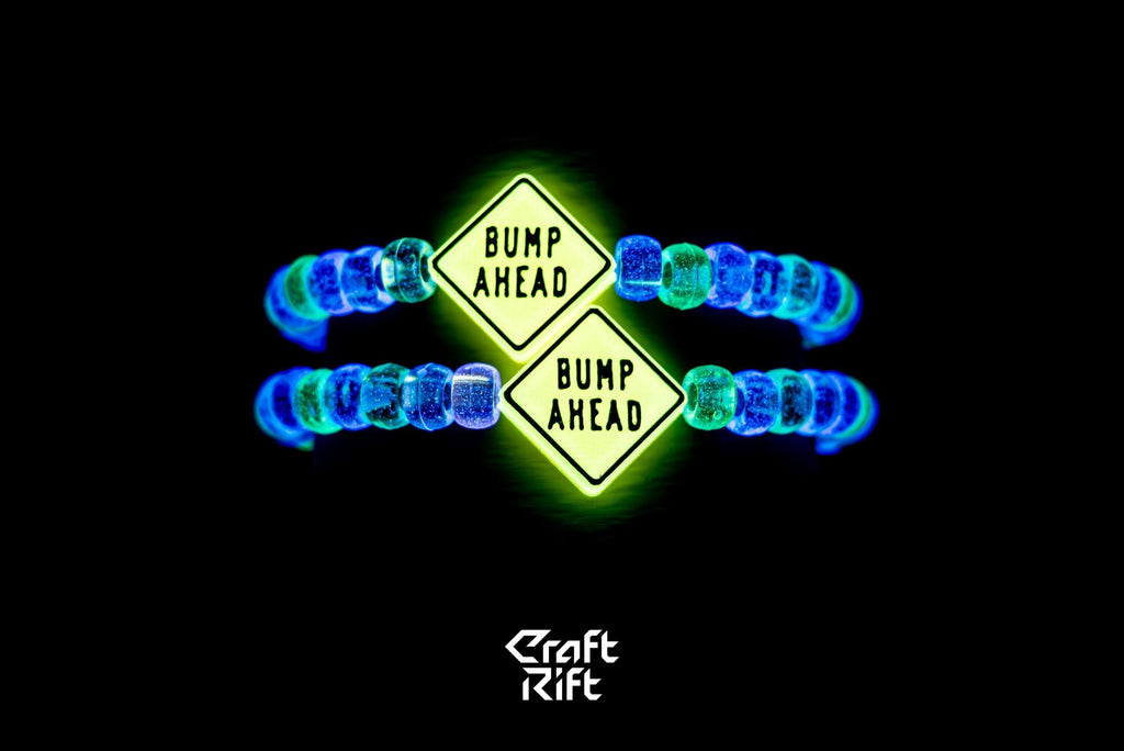 Bump Ahead Glow in the Dark Kandi Charms