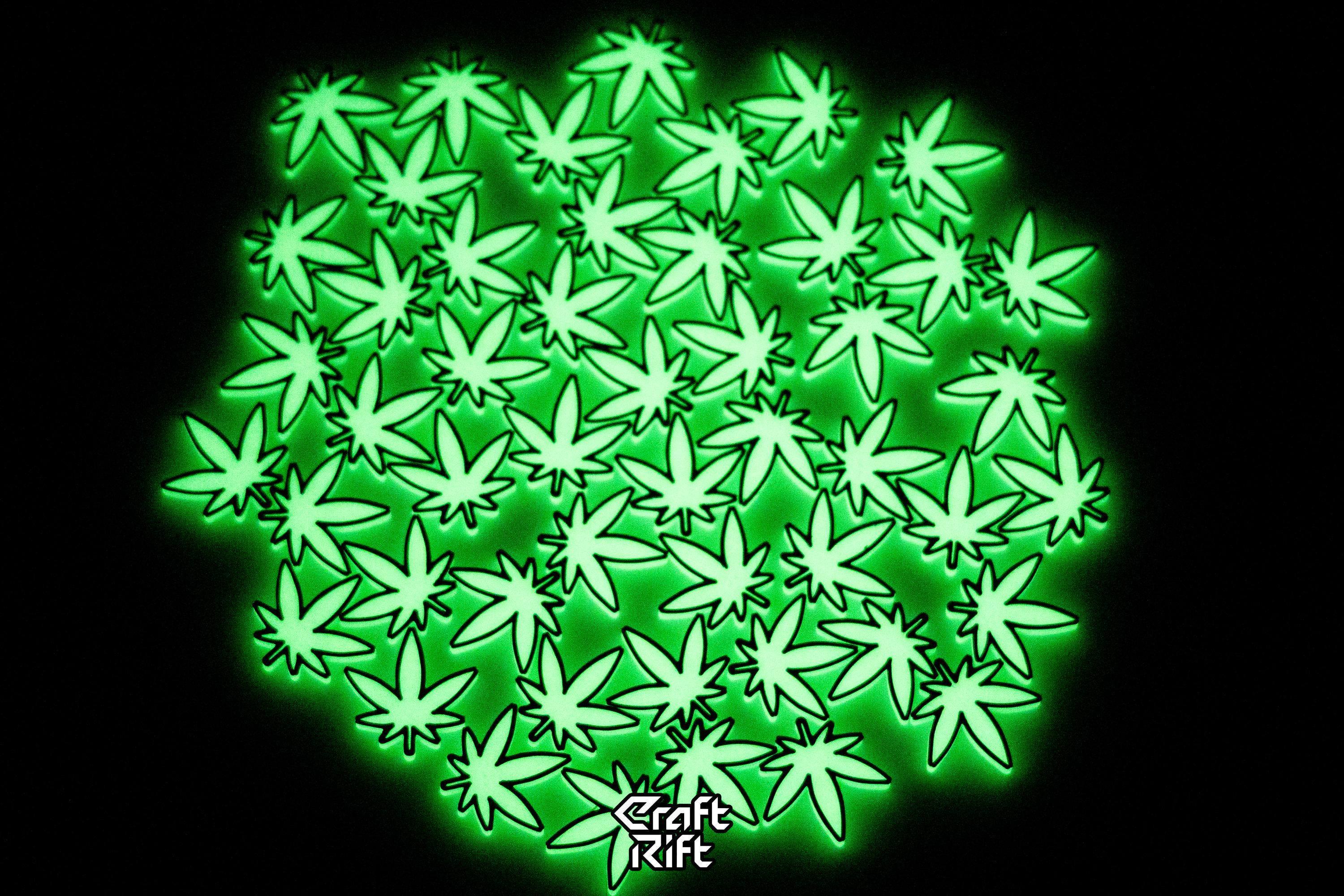 Weed Glow In the Dark Kandi Charm