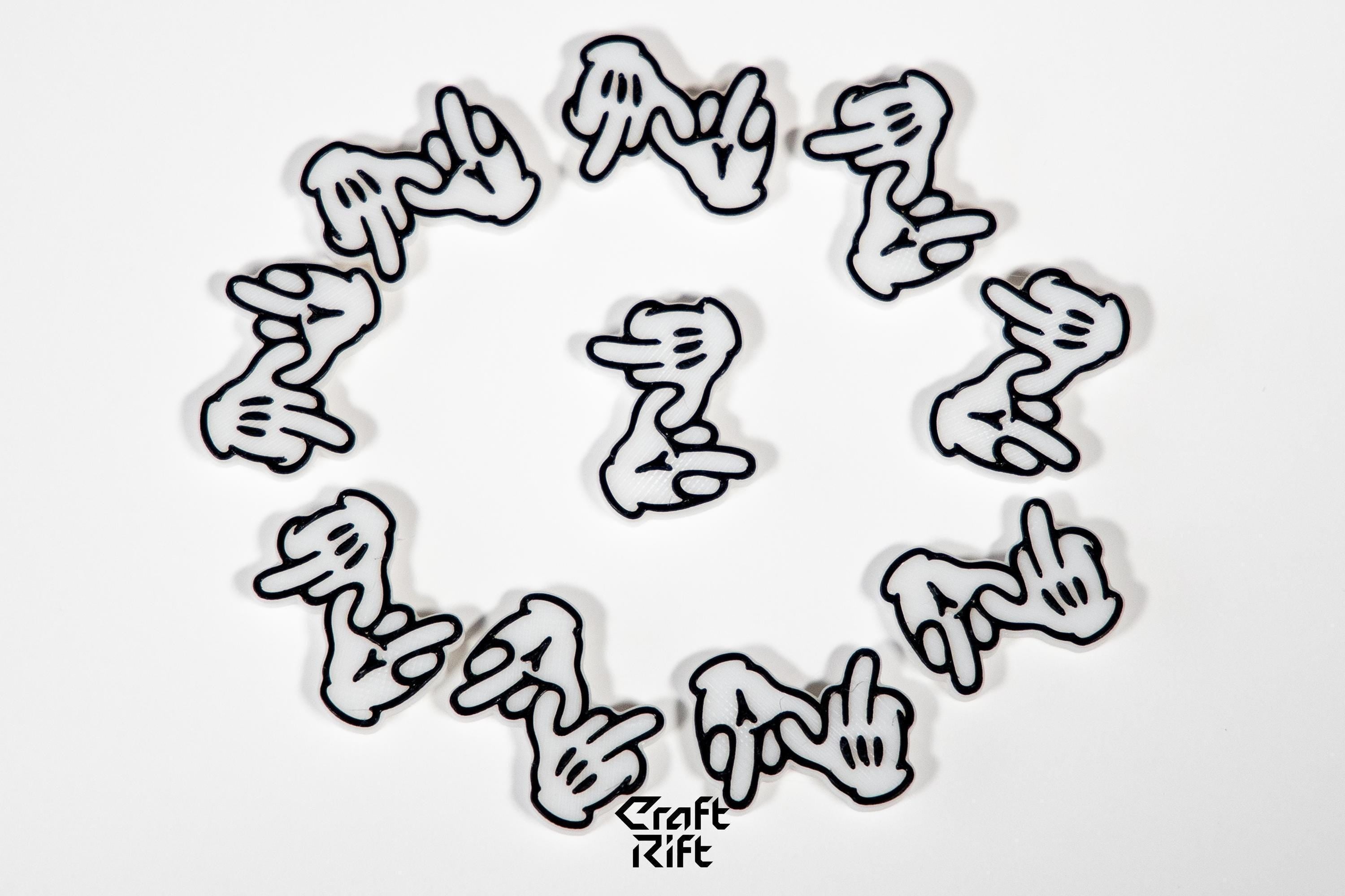 Zeds Dead Middle Finger Inspired Kandi Charms