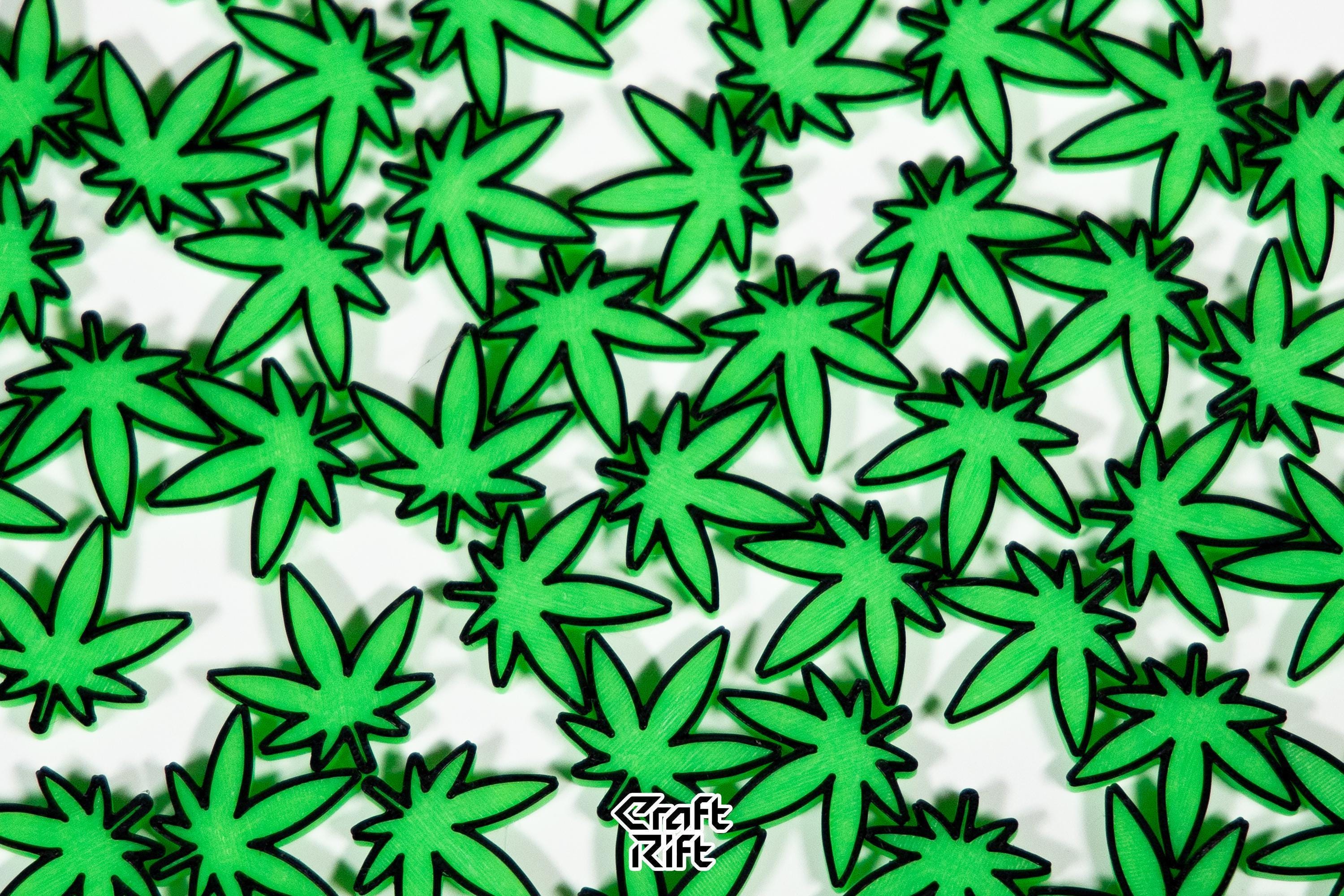 Weed Glow In the Dark Kandi Charm