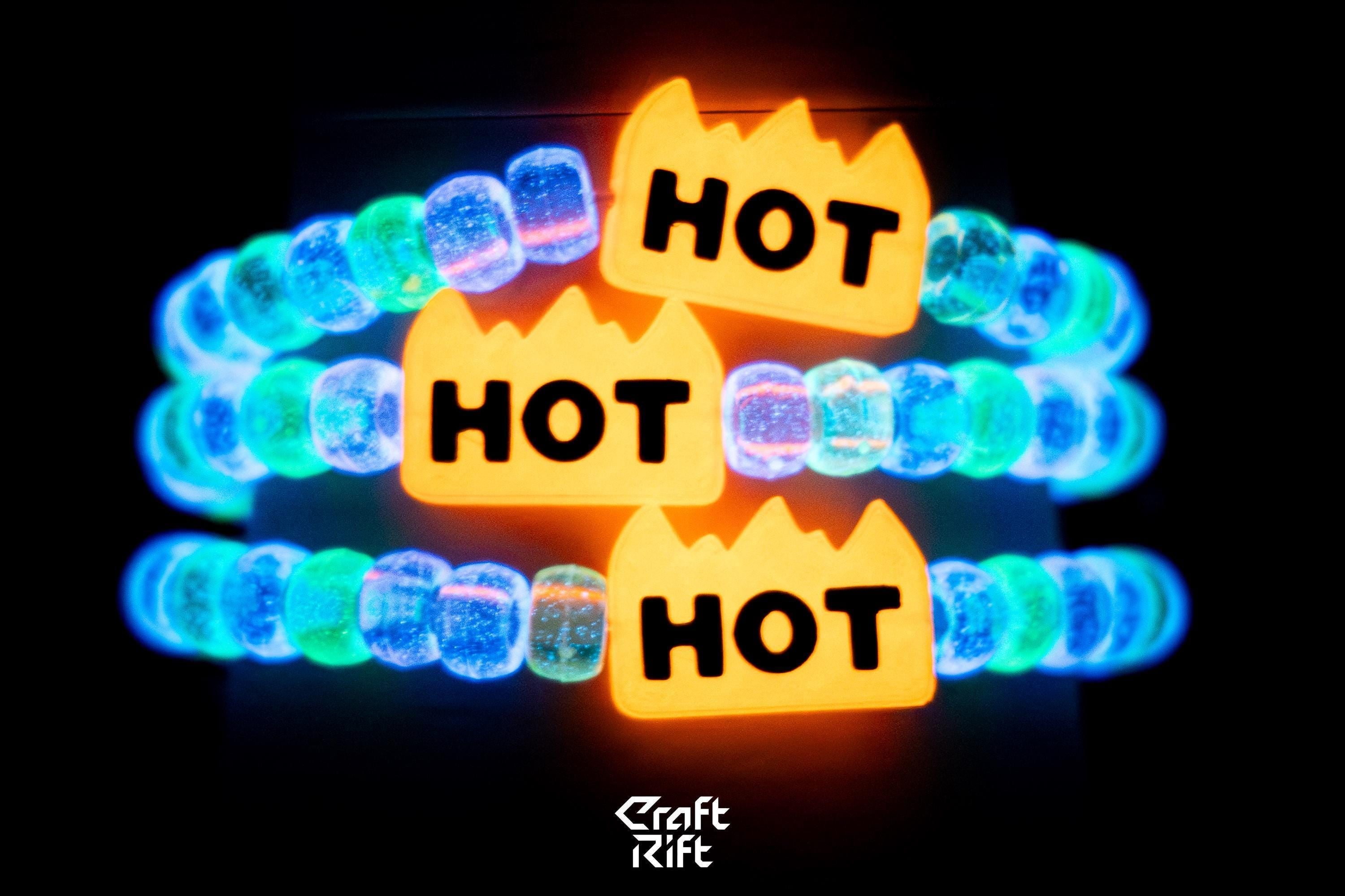 HOT Sticker Glow in the Dark Kandi Charms