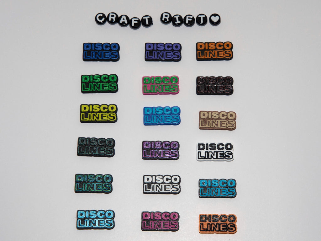 Disco Lines Inspired Kandi Charms
