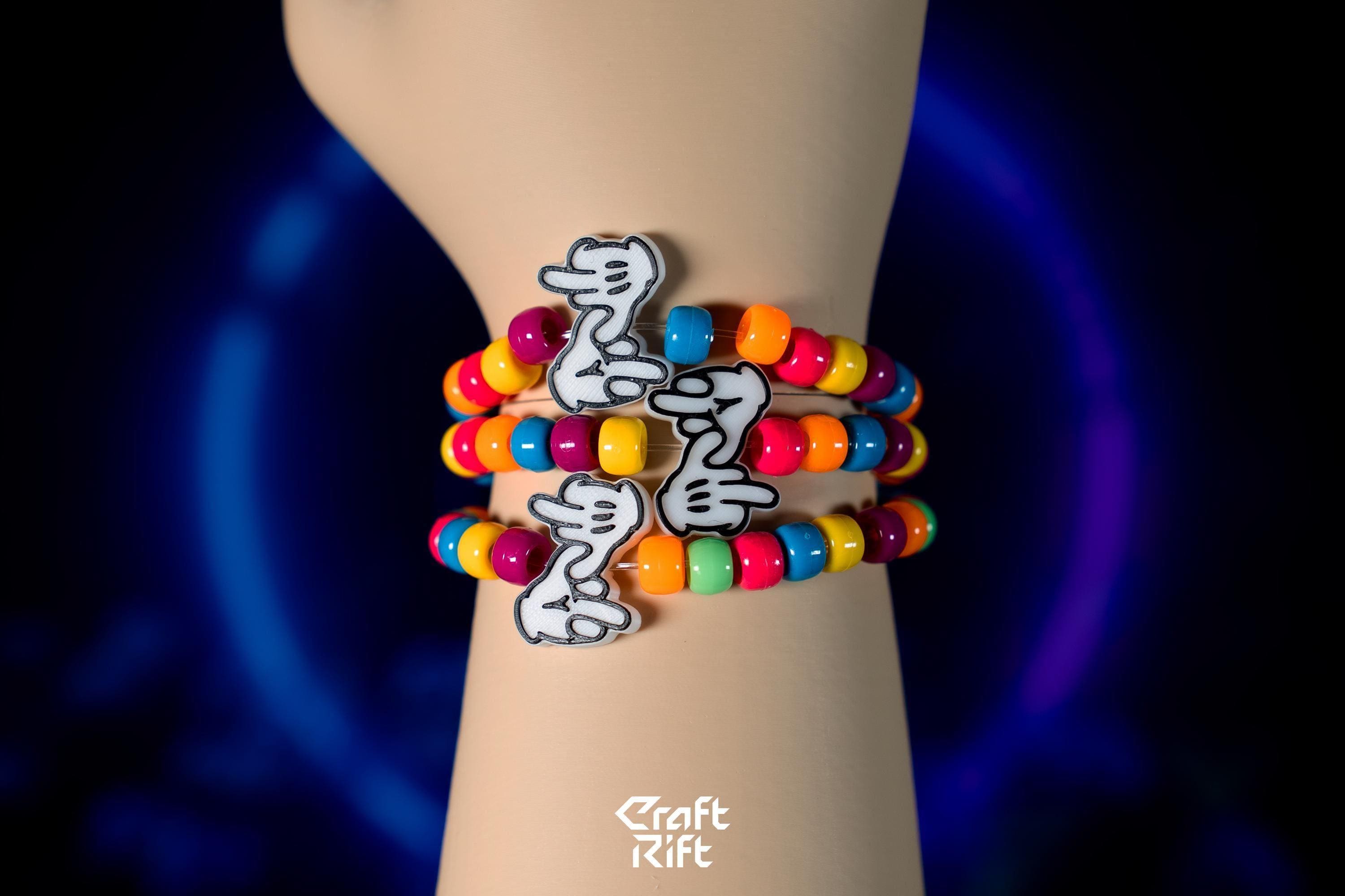 Zeds Dead Middle Finger Inspired Kandi Charms