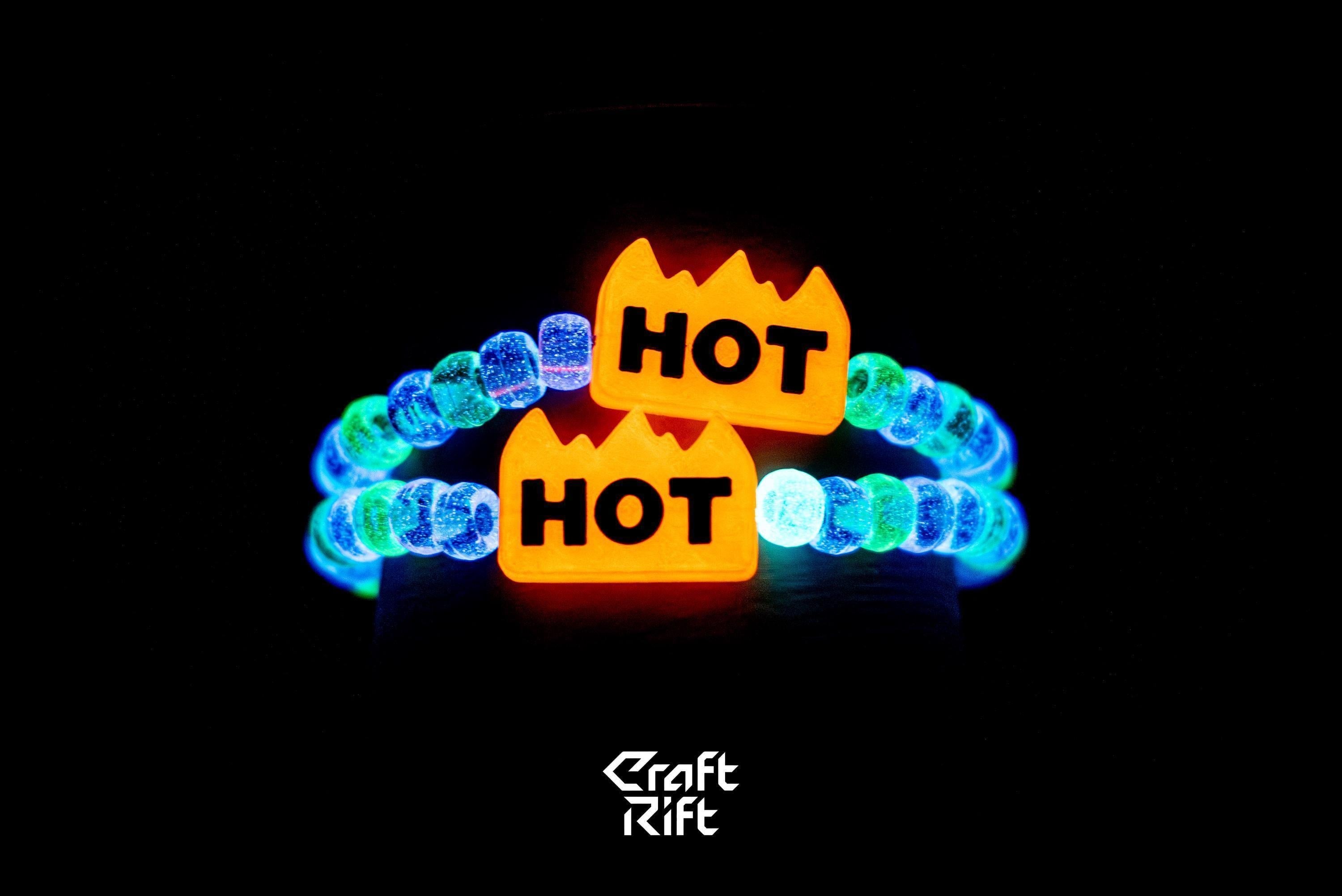 HOT Sticker Glow in the Dark Kandi Charms