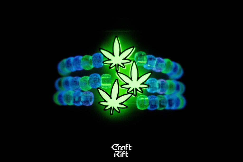 Weed Glow In the Dark Kandi Charm